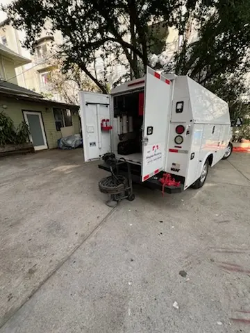 Magnet Plumbing service vehicle on-site for Slab Leak Repair in Winter Estates